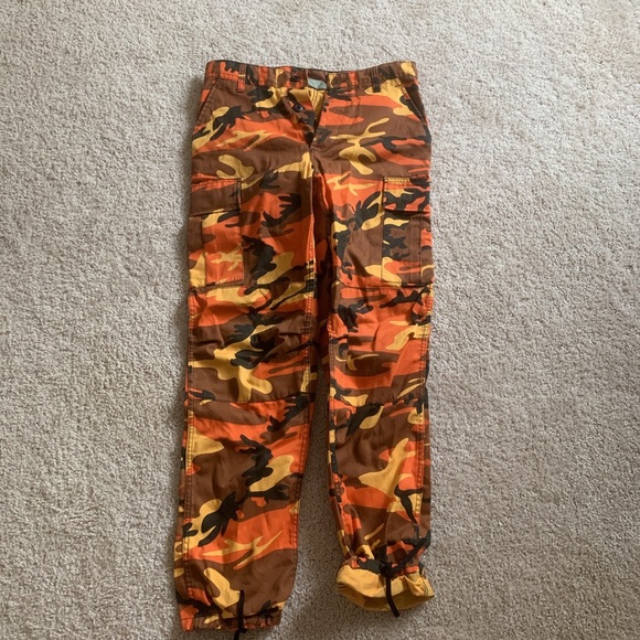 rothco cargo orange camo pants
